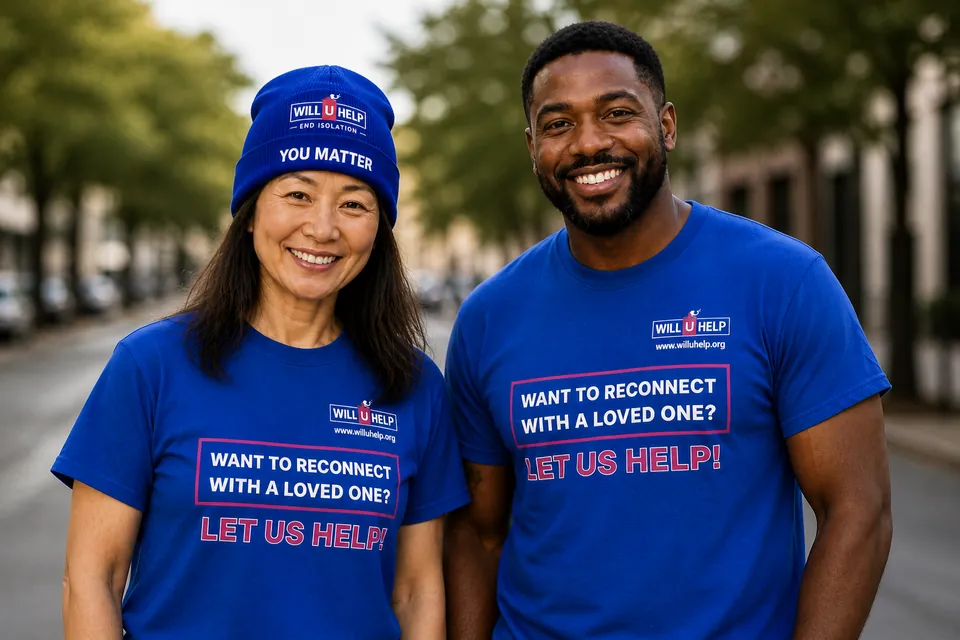 Will U Help volunteers wearing You Matter outreach shirts
